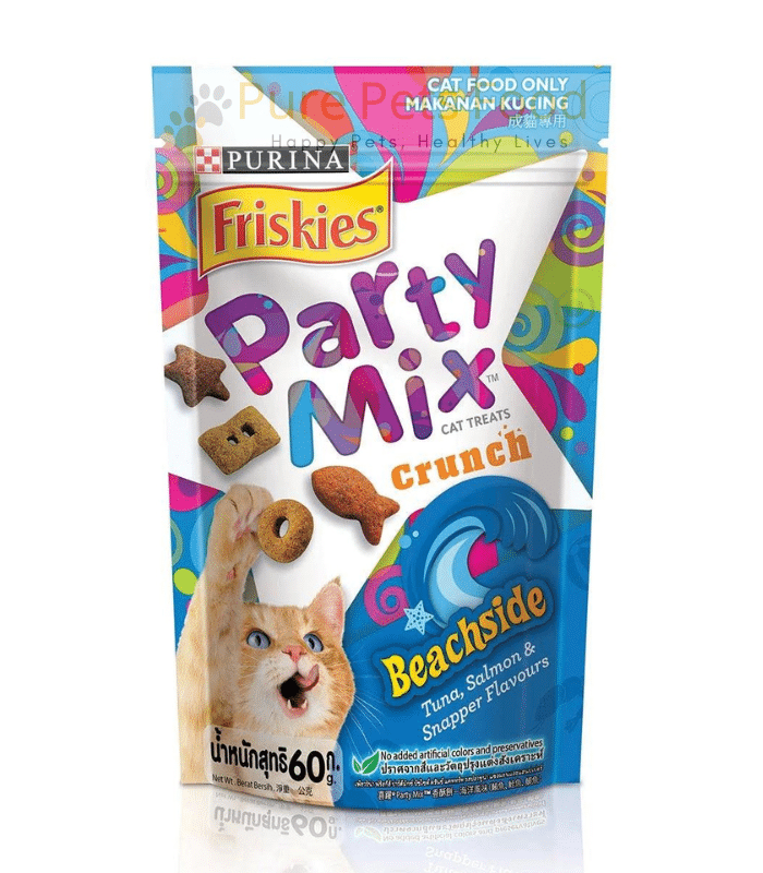 Beachside Bliss Purina Friskies Party Mix Cat Treats (60g)