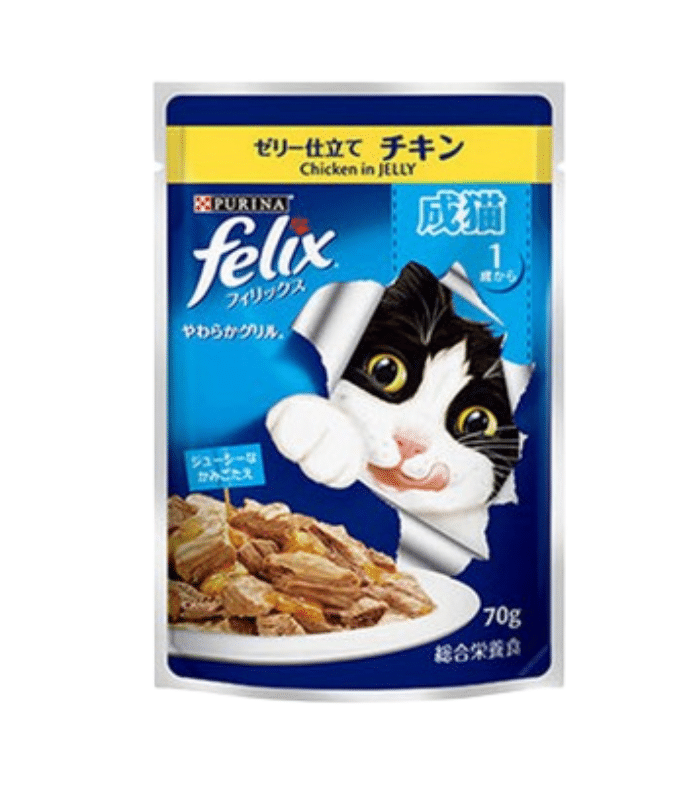 Delightful Purina Felix Adult Cat Pouch Chicken in Jelly (70g)
