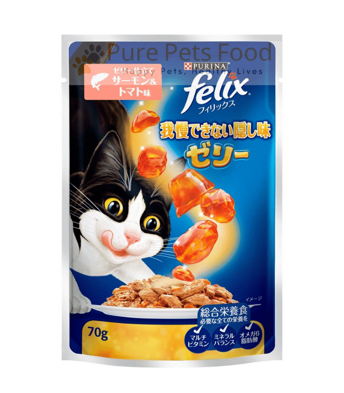 Purina Felix Sensations Adult Pouch Salmon & Tomato in Jelly (70g)