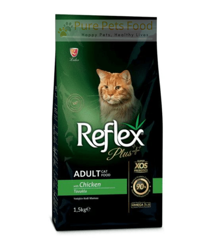 Reflex Plus Adult Cat Food Chicken Flavor 1.5kg - Complete Nutrition