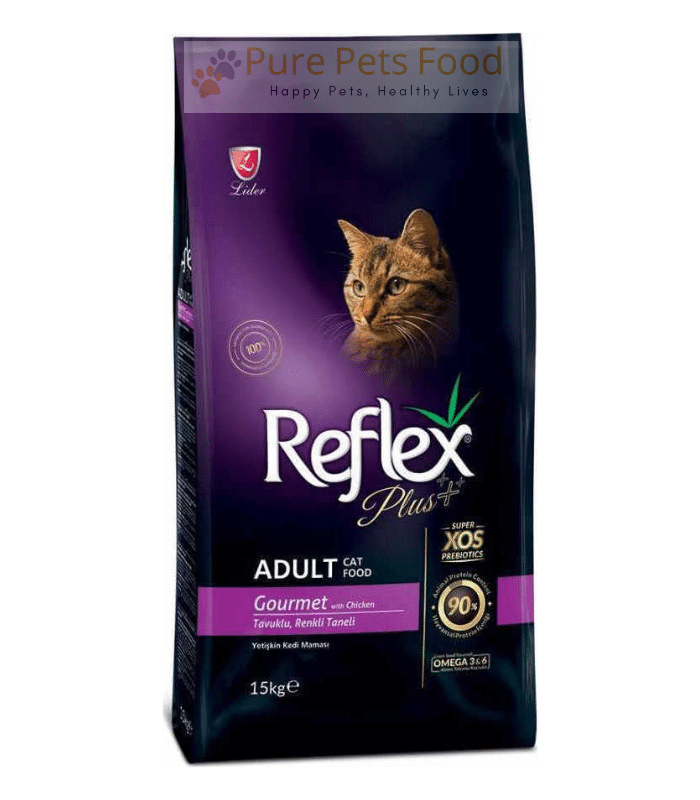 Reflex Plus Gourmet Chicken Flavor Adult Cat Food (15 kg)