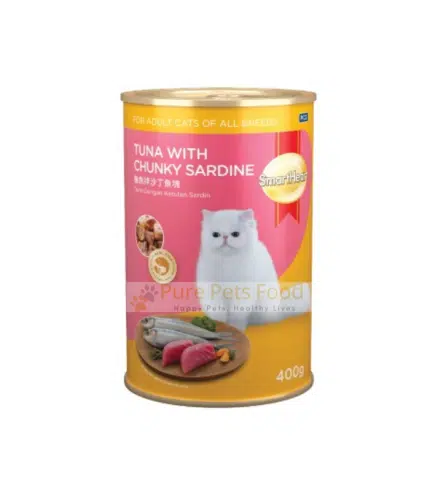 SmartHeart Chunky Sardine & Tuna Canned Cat Food (400g)