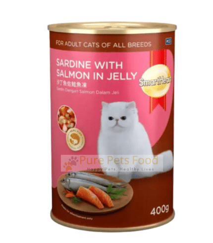 SmartHeart Sardine with Salmon in Jelly Cat Food (400g)
