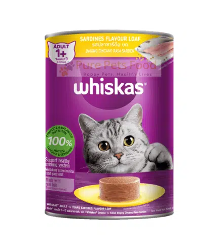 Whiskas Adult Cat Canned Food in Sardine (400g)