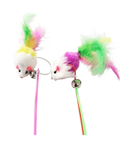 Colorful Mouse Teaser Cat Toy