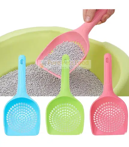 Colorful Plastic Pet Litter Scoop Durable and Easy to Clean