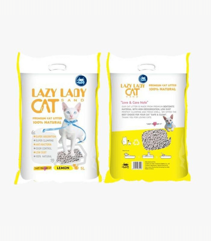 Lazy Lady's Lemon-Scented Premium Bentonite Cat Litter