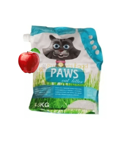 Paws Cat Litter Apple Odor Free Clumping Bentonite Litter (4.5kg)