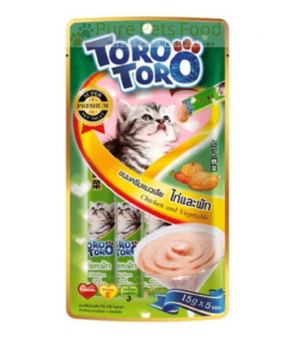Toro Toro Irresistible Chicken and Vegetable Lickable Treats - 5*15g