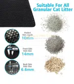 Waterproof Nonslip Double Layer Cat Litter Box Mat