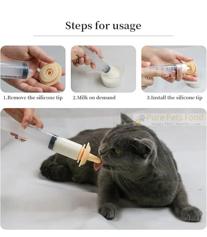 Pet Baby Feeder Syringe with Magic Nipples for Cats & Puppies